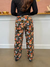 Blakely Floral Pants- Black