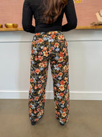 Blakely Floral Pants- Black