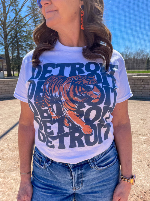 "Detroit" Tiger Graphic Tee