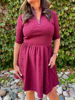 Berlina Dress - Wine