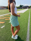 Game Day Gingham Boxer Shorts - Green/White