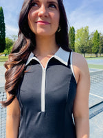 Meredith Tennis Dress - Black/White