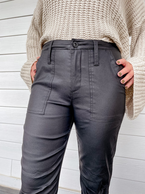 Maggie Matte Faux Leather Pants