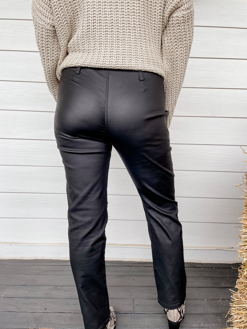 Maggie Matte Faux Leather Pants
