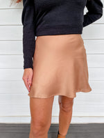 Goldilocks Satin Mini Skirt