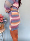 Lilac Sunset Knit Skirt