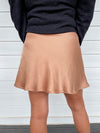 Goldilocks Satin Mini Skirt