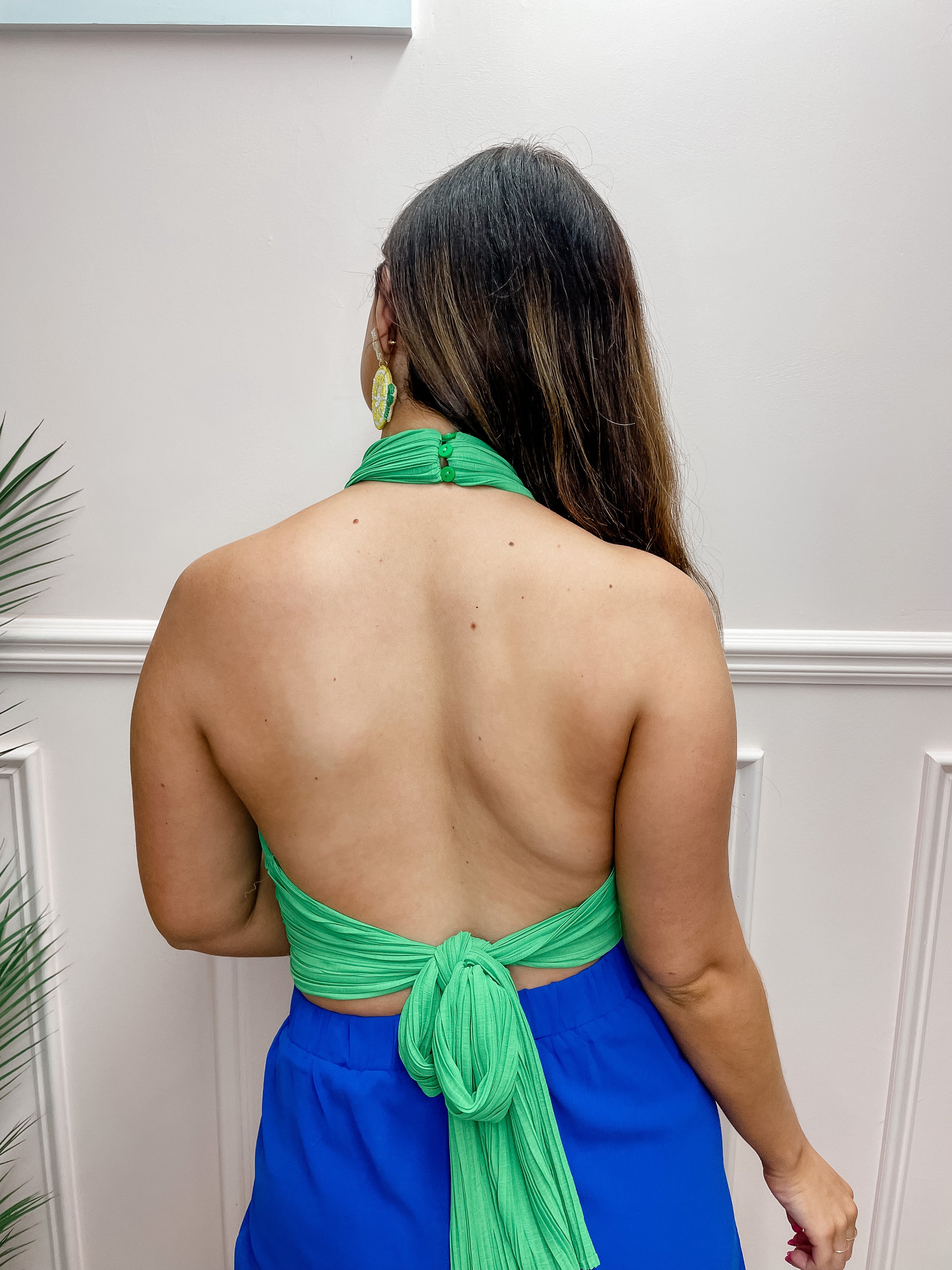 On The Town Halter Tank - Kelly Green Clothed Boutique On The Town Halter Tank - Kelly Green Clothed Boutique
