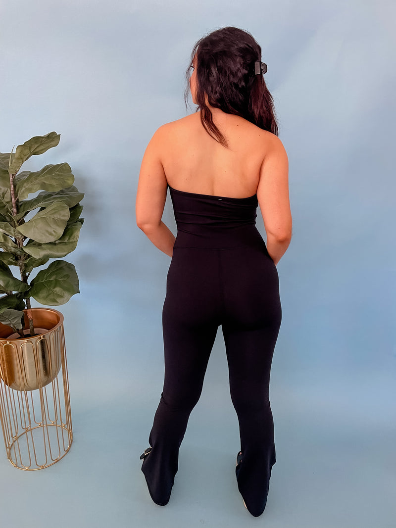 Strapless Flared Catsuit