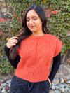 Meet Me At The Pumpkin Patch Orange Sweater Vest