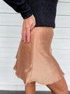Goldilocks Satin Mini Skirt
