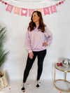 Lady In Lavender Contrast Pullover