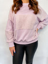 Lady In Lavender Contrast Pullover