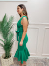 Kelly Green Mermaid Midi Dress